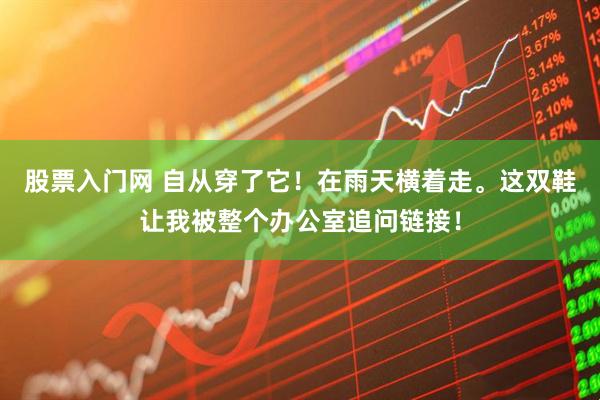 股票入门网 自从穿了它！在雨天横着走。这双鞋让我被整个办公室追问链接！