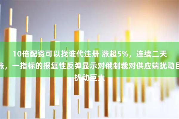 10倍配资可以找谁代注册 涨超5%,连续二天大涨,一指标的报复性反弹显示对俄制裁对供应端扰动巨大