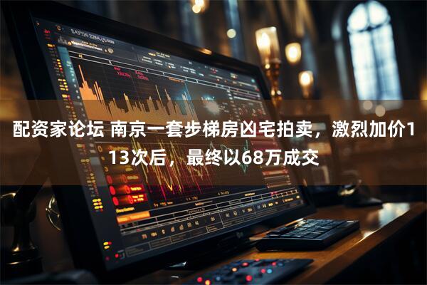 配资家论坛 南京一套步梯房凶宅拍卖，激烈加价113次后，最终以68万成交